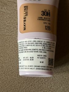 Maybelline Lumi Matte Super Stay Foundation 128