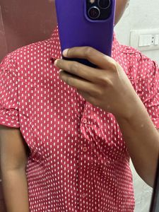 Red Patterned Shirt