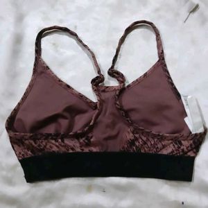 Stylish Snake Print Sports Bra