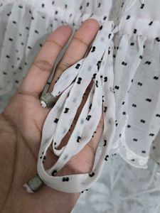 Project Eve Chic Polka Dot Ruffled Blouse