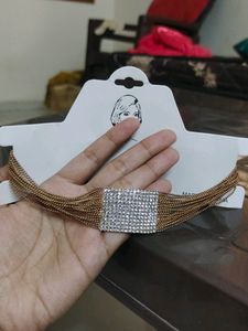 Golden With Diamonds Choker