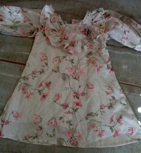 Charming Floral Print Dress