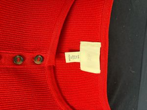 H&amp;M Vibrant Red Sleeveless Peplum Top