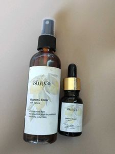 Blu & Co. Vitamin C Toner & Serum (Combo)
