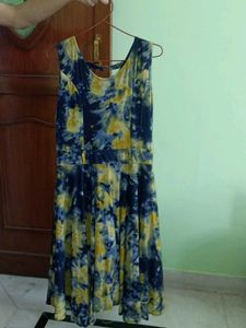 Stylish Tie-Dye Print Dress