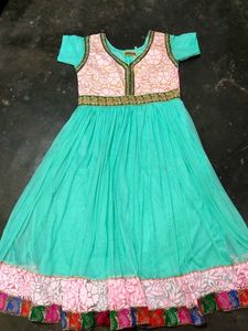 Beautiful Teal Anarkali Gown