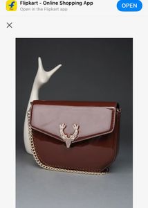 Allen Solly Patent Crossbody Bag