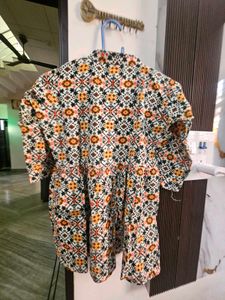 Patterned frock kurti