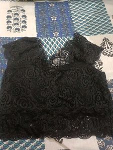 Black Lace Bra Top