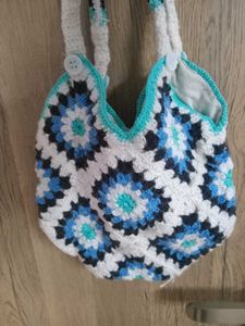 Boho Crochet Shoulder Bag