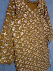 Elegant Sequin Embroidered Kurti