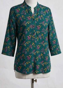 Green Floral Tunic