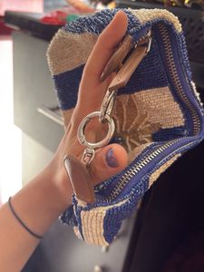Zara Striped Palm Tree Clutch