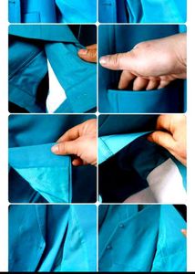 Chic Teal Blue 3-Piece Pantsuit 32 size