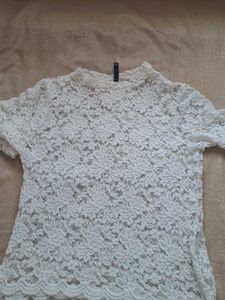 White Lace Top or mesh to