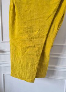 Yellow Kurta Pant Co-ord set  with Mirror Work
