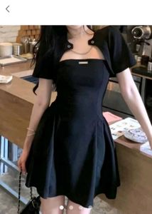 Black A-Line Mini Dress