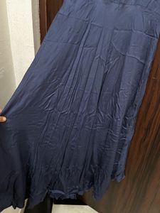 Navy Blue Ethnic Anarkali Gown