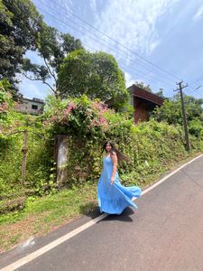 Flowy Blue Maxi Dress