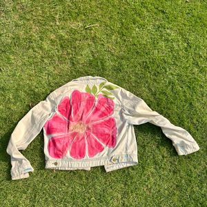 Premium Handpainted Floral jacket