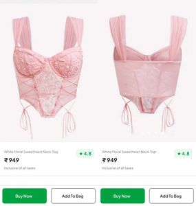 Sheer Lace corset Top