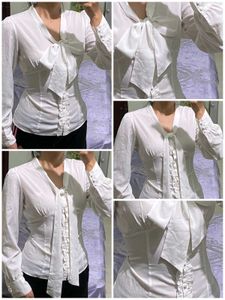 Chic White Bow Blouse