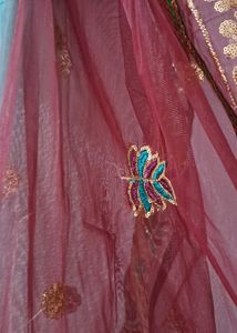 beautiful long net duppata