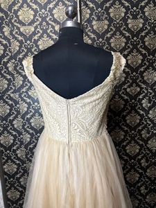 Sparkling Gold Lace Party Dress