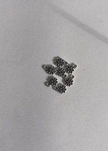 Silver Flower Charms