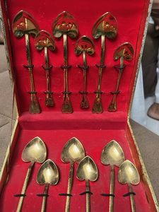 Vintage Brass Spoon Set