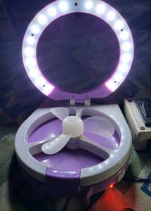 Portable Ring Light Fan Combo