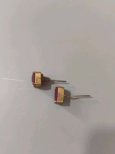 Elegant Ruby Stud Earrings