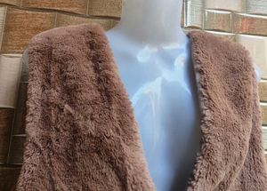 Fuzzy Brown Vest - Cozy and Chic