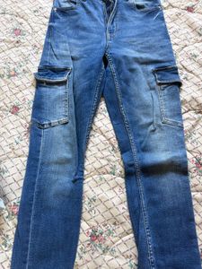 Blue Cargo Jeans