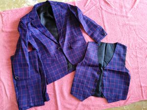 Jeet Ethics 4 Piece Checkered Party Suit With Bow