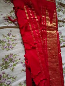 Red coffee Kachivaram Saree