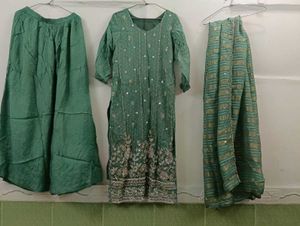 Elegant Green Embroidered Kurta Set