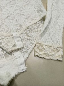 Fancy Lace Bodysuit Free Size Fit For S,M,L (SOLD)