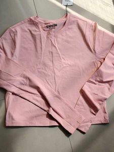 SHEIN Pink Long Sleeve Top