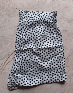 H&amp;M - High-Rise Shorts – Blueberry Dot Pri