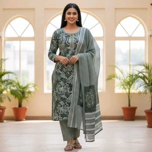Floral Print Kurta Set