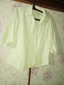 Striped Light Green Shirt