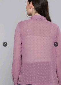 Chic Purple Textured Shirt