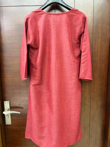 Elegant Red Printed Kurta.