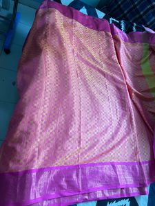 Beautiful Pink &amp; Gold Saree