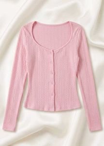 Savana Cute Pink Button-Up Top