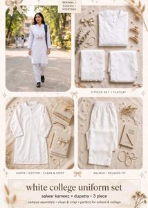 Classic White Kurta Suit Set SALE 699