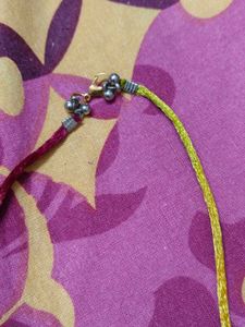 Oxidised Tassel Necklace and Earring Set