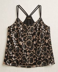 Sequin Black Party Top