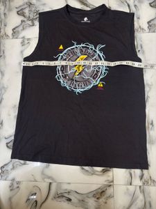 Men's Black Sleeveless Thunder Thighs Tee